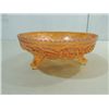 Image 1 : VINTAGE IMPERIAL ABER CARNIVAL GLASS FOOTED BOWL