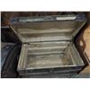 Image 2 : ANTIQUE FLAT TOP TRAVEL TRUNK NO INSERT