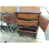 Image 3 : VINTAGE MAHOGANY 5 DRAWER HIGH BOY DRESSER WITH