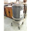 Image 2 : VINTAGE CAST IRON & METAL POTBELLY STOVE 39"H: