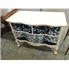 Image 1 : 35X18X28 VINTAGE PAINTED 2 DRAWER DRESSER: