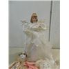 Image 3 : LOT 3 ASSORTED STYLE DOLLS: PORCELAIN ANGEL TREE
