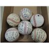 Image 1 : LOT 6 SIGNED BASEBALLS: 5 ARE FACSMILIE SIGNATURES