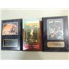 Image 1 : LOT 3 PLAQUES BASKETBALL CARDS WITH MICHAEL JORDAN