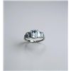 Image 2 : Tantalizing Emerald Cut Aquamarine Ring