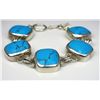 Image 2 : Big and Bold 5 Piece Turquoise Bracelet