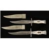 Lot of (2) Pearl Gripped 19th Century Style Bowies