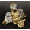 Image 2 : Victorian Brass Inkwell