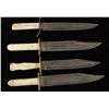 Image 2 : Lot of (4) Unmarked Bowie Knives