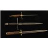 Lot of (3) Good Quality Antique Daggers