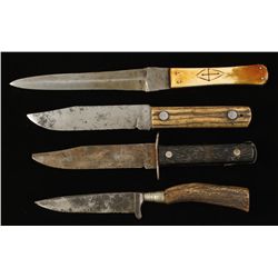 Lot of (4) Knives
