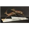 Image 2 : Art Deco Water Buck and Impala Statue