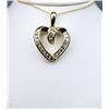 Radiant Heart Shaped Diamond Pendant