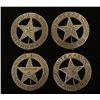 (4) Old West Texas Rangers Cowboy Era Law Badges