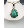 Image 1 : Attractive Turquoise and Silver Pendant