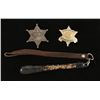 Image 1 : Lot of (2) Badges and Lawman's Sap