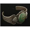 Image 2 : Old Pawn Green Turquoise Cuff Bracelet