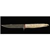 Image 2 : Custom Knife with Carved Bone Grip