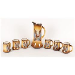 (7) Piece Pitcher and Mug Set