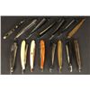 Image 3 : Oak Straight Razor Box with (12) Razors