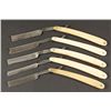 Image 1 : Collection of (5) Bone Handle Straight Razors