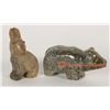 Image 2 : (2) Stone Carved Animal Figurines