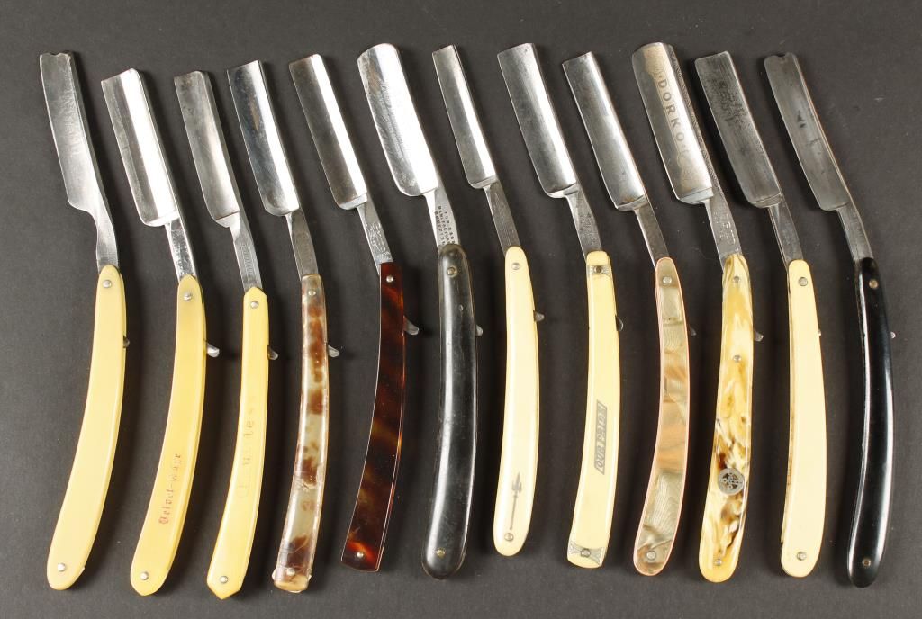 Collection of (12) Straight Razors