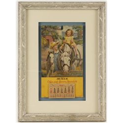 Vintage Advertiser Calendar