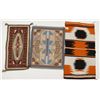 Image 1 : Lot of (3) Navajo Rugs and (1) Saddle Blanket