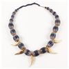 Image 1 : Large Graduated Glass Chevron Beaded Necklace
