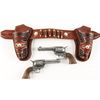 Image 2 : Mini Double Holster Rig and Replica Gun Set