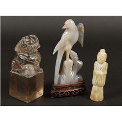 Lot of (3) Carvings