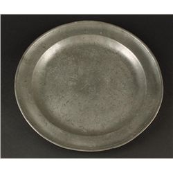 Antique Pewter Plate