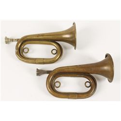 Lot of (2) WWI Bugles