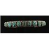Image 1 : Ladies Spiderweb Turquoise Cuff Bracelet
