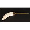 Image 1 : Hand Carved Whales Tooth Letter Opener