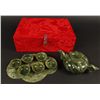 Image 1 : Carved Jade Tea Set