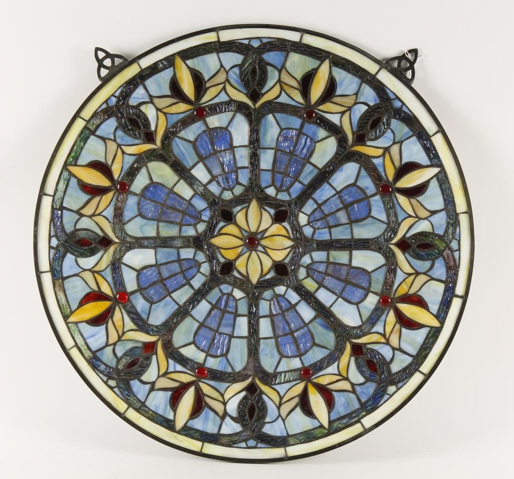 Round Stained Glass Leaded Window