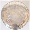 Image 1 : A George III Irish silver circular Freedom Box, circa 1780, the slightly domed cover engraved wit...