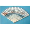 Image 1 : A Chinese painted paper fan, circa 1800, with European shipping anchored in Wampoa Reach, the fin...