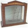 Image 1 : A 19th century carved and painted wood waterline model of a fully rigged 2 masted schooner, 10ins...