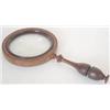 Image 1 : A 19th century rosewood mounted magnifying glass with turned wood handle, 10.75ins. long Estimate...