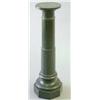 Image 1 : A late 19th century verde antico marble tapering columnar pedestal on octagonal base, 3ft. high E...