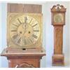Image 1 : A George III Irish mahogany longcase clock, the scroll cresting with pierced shell cartouche and...