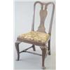 Image 1 : A George II provincial red walnut and beech chair, the double arched back with solid vase splat a...