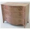 Image 1 : A George III mahogany serpentine fronted chest of 3 drawers, the top with chamfered angles with g...
