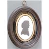 Image 1 : John Miers (1758-1821), silhouette painted on plaster, Reverend Turner, Head and shoulders in pro...