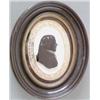 Image 1 : Attributed to Thomas Rider (fl.c.1786-late 1790's) Silhouette painted on convex glass, plaster ba...