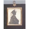 Image 1 : Attributed to the Royal Victoria Gallery Cut paper silhouette, bronzed with painted background Un...