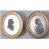 Image 1 : Studio of Miers Silhouette painted on plaster (cracked) Unknown young man, circa 1780 Head and sh...